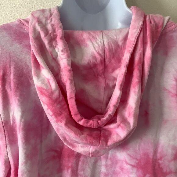 Bratz Pink Tie Dye Y2K McBling Nostalgia Colorful Graphic Hoodie Medium - Picture 7 of 13